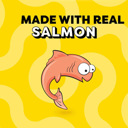 Indulge Your Cat with  Creamy Salmon Puree Treats - 24 Squeezable Lickable Tubes!